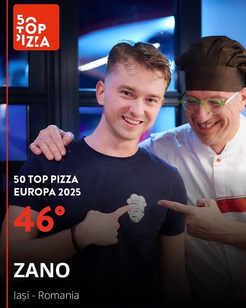 Zano, locul 46 în 50 Top Pizza Europa 2025